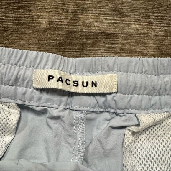 PacSun Light Blue Volley Swim Trunks Size XL - Picture 3 of 9